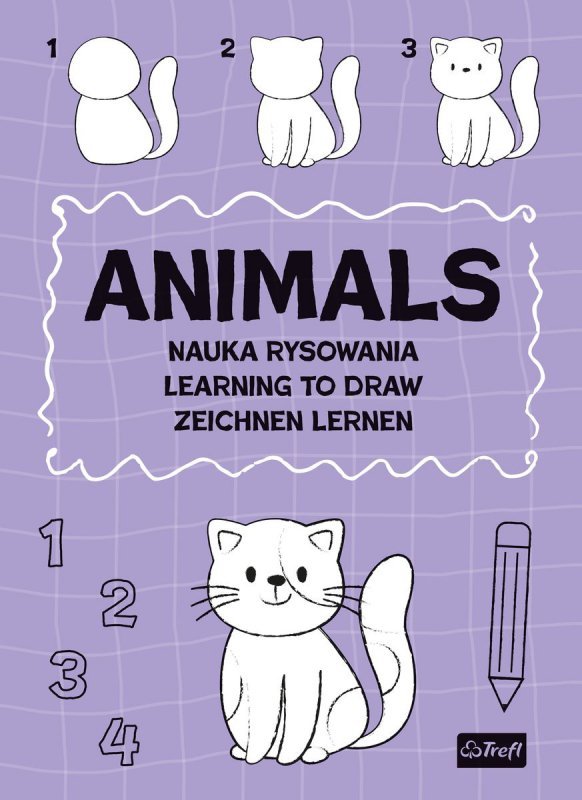 Zwierzęta. Nauka rysowania. Learning to draw