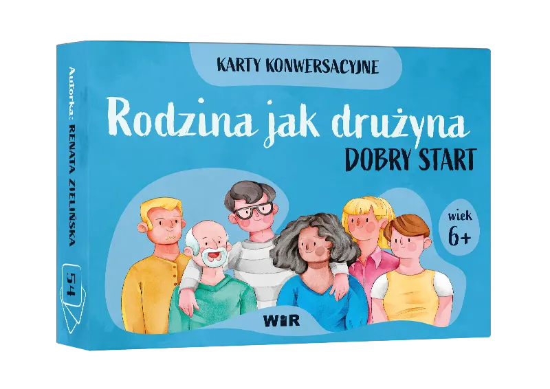 Rodzina jak drużyna Dobry start Karty konwersacyjne dla dzieci w wieku 6+