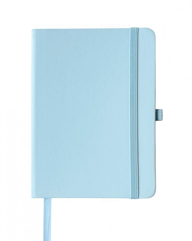 Notes A6 z gumką jasny niebieski V-4