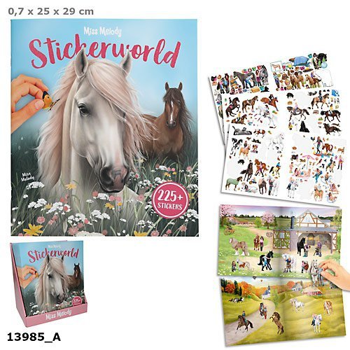 Zestaw kreatywny z naklejkami Miss Melody 13985A