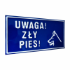 Tabliczka zły pies 31/16cm