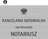 Tablica dla kancelarii notarialnej wzór 2