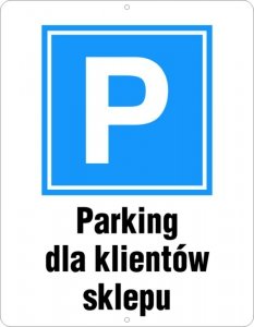 Parking dla klientów sklepu