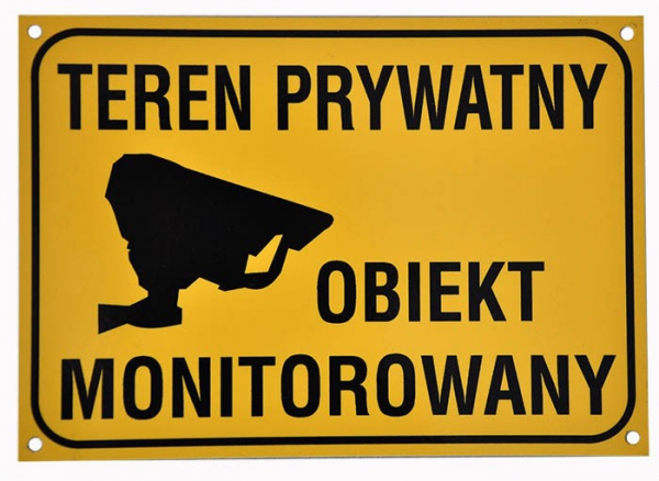 Teren prywatny Obiekt monitorowany