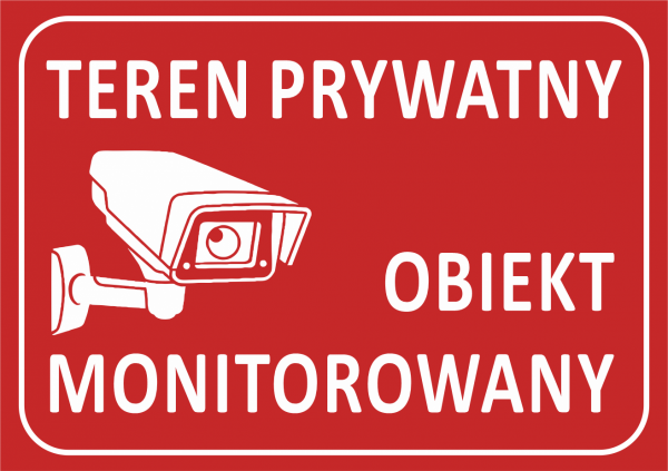 Tablica teren prywatny 29,7/21cm