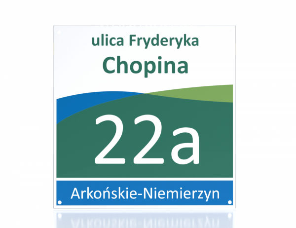 Tablica adresowa Szczecin 33/33cm