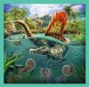 Puzzle 3w1 - Niezwykły świat dinozaurów