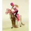 STEFFI Lalka w stroju dżokejki na koniu
