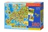 Puzzle 180 elementów Mapa Europy