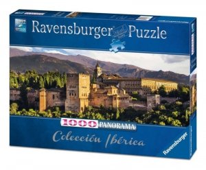 Puzzle 1000 elementów Panorama Alhambra, Granada