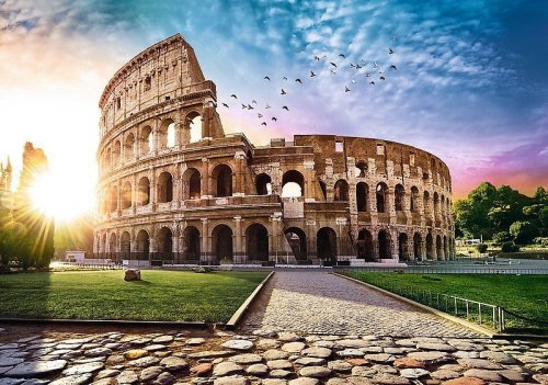 Puzzle 1000 elementów Koloseum w promieniach słońca