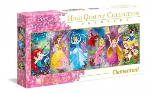 Puzzle 1000 elementów Panorama High Quality Collection - Księżniczki Disneya