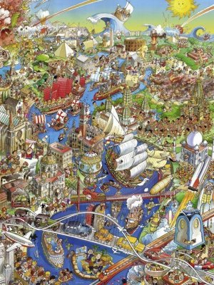 Puzzle 1500 elementów - Rzeka historii