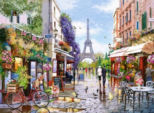 Puzzle 3000 elementów - Kwitnący Paryż