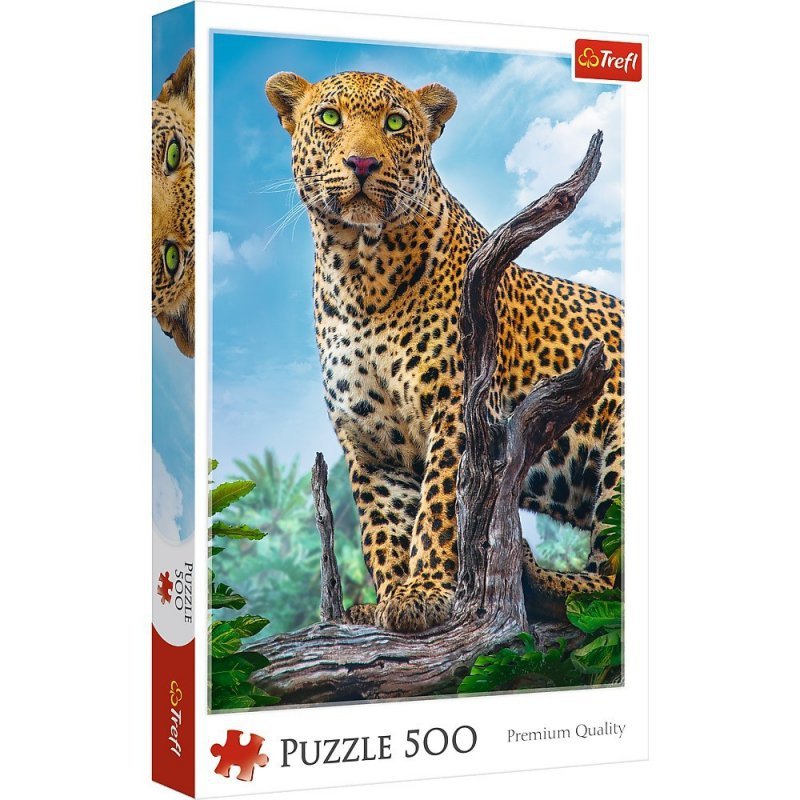 Puzzle 500 elementów - Dziki lampart