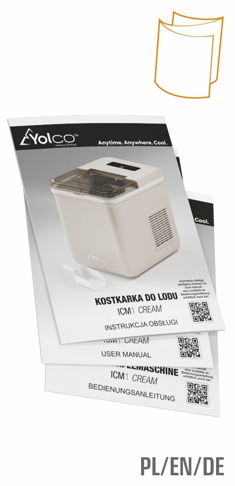 Kostkarka do lodu 12V Yolco ICM1 Cream