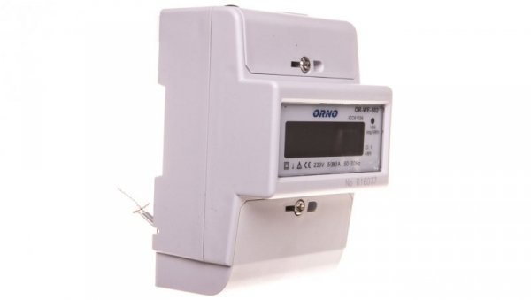 Wskaźnik zużycia energii elektrycznej 1-fazowy 80A 230V z wyświetlaczem LCD OR-WE-502