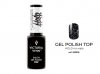                GEL POLISH Top Gold no wipe, 8ml Top hybrydowy z drobinami, bez przemywania