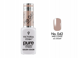 Kremowy Lakier Hybrydowy PURE kolor:  No 042 Milk Coffee