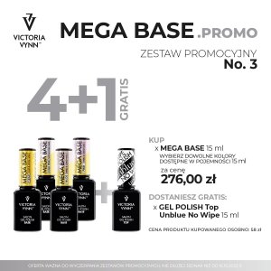 MEGA BASE PROMO No.3 (MEGA BASE 15ml. x4 + UNBLUE 15ml.) 