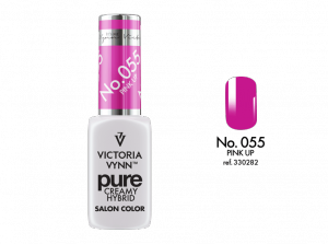Kremowy Lakier Hybrydowy PURE kolor:  No 055 Pink Up