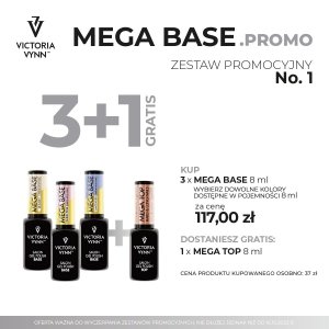 MEGA BASE PROMO No.1 (MEGA BASE 8ml. x3 + MEGA TOP) 