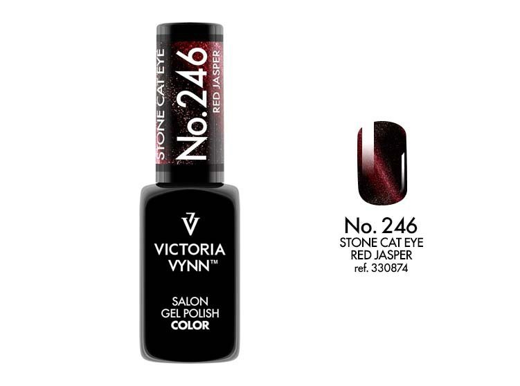  Victoria Vynn Salon Gel Polish COLOR kolor: No 246 Red Jasper Cat Eye