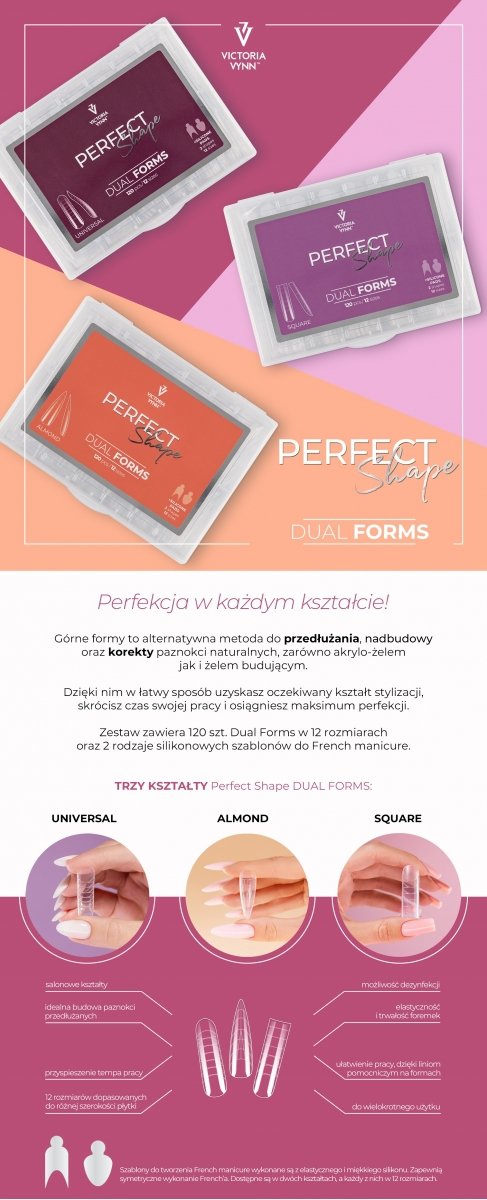 PERFECT SHAPE DUAL FORMS Universal (kształt uniwersalny) 120szt