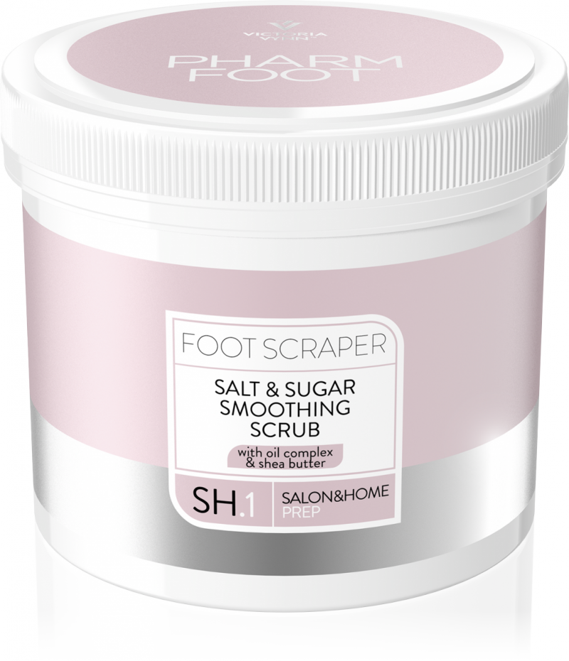 FOOT SCRAPER - wygładzający PEELING solno-cukrowy do stóp z kompleksem olejków i masłem shea 800g