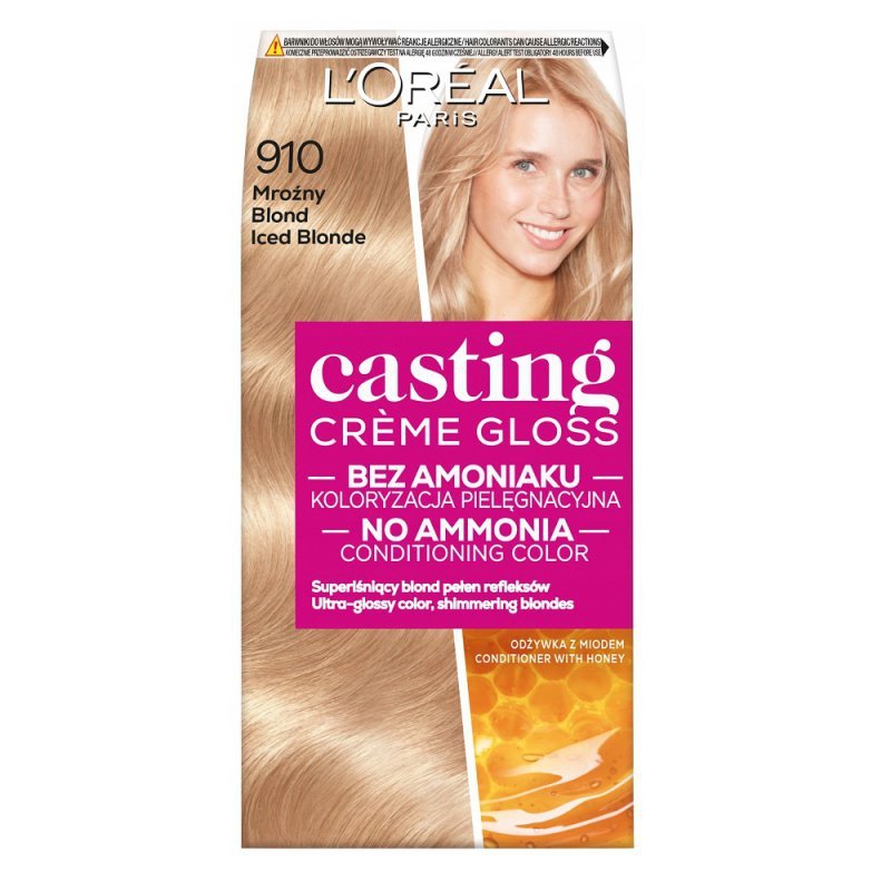 L&#039;Oreal Paris Casting Creme Gloss farba do włosów 910 Mroźny Blond