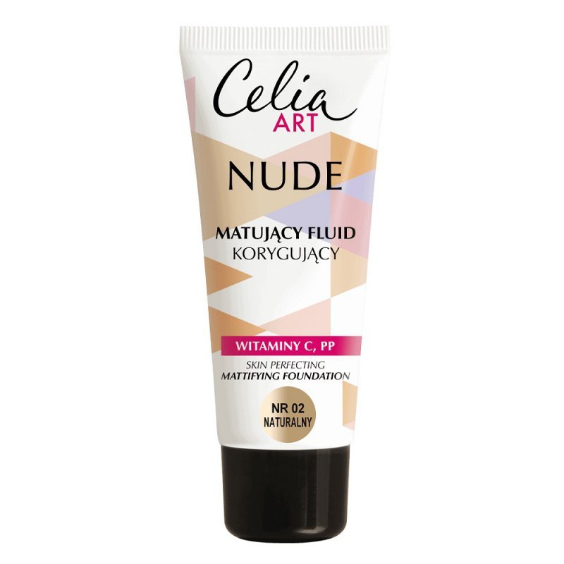 PROMO: Celia Art Nude matujący fluid korygujący 02 Natural 30ml