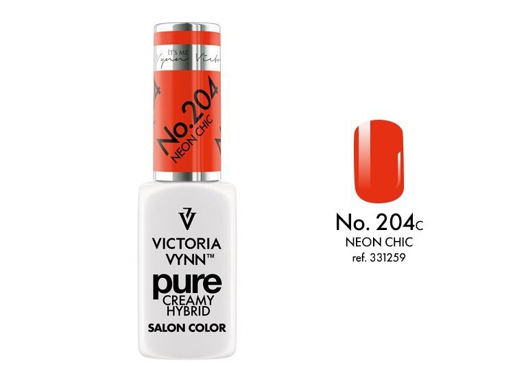  Kremowy Lakier Hybrydowy PURE kolor:  No 204 Neon Chic