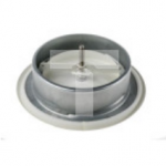 Air diffusion valve w/locknut,150mm duct