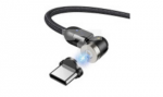 MCE475 Magnetyczny kabel USB z adapterem USB typu C Funkcja szybkiego ładowania 2 m