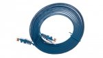 Kabel krosowy płaski patchcord U/UTP kat.6 niebieski 2m 96413