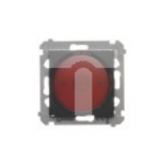 Simon 54 Sygnalizator świetlny LED – światło czerwone (moduł) 230V czarny mat DSS2.01/49
