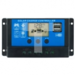 Regulator solarny Kontroler ładowania PWM 10A 12V/24V LCD 2xUSB VOLT