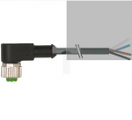 Konektor M12 żeński kątowy z wolnym końcem przewodów 3m 7000-12341-6140300