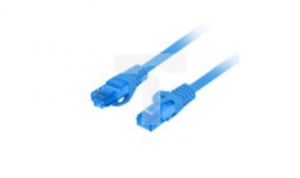 Kabel krosowy patchcord S/FTP kat.6A LSZH CCA niebieski 10m