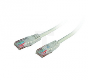 Kabel krosowy EmiterNet UTP kat.5E PVC 0,5 m szary, EM/PC-UTP5EPVC-0.5M