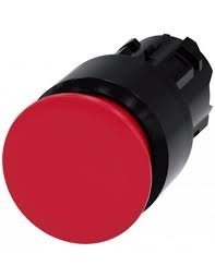Przycisk grzybkowy awaryjny podświetlany 22mm okrągły tworzywo czerwony 30mm blokowanie odbl. przez obrót 3SU1001-1GB20-0AA0