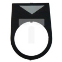 Tabliczka informacyjna czarna do lampek i przycisków NEF 30mm w dół W0-TI VIII