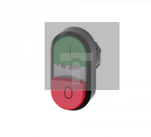 Przycisk podświetlany podwójny 22mm okrągły tworzywo zielony i czerwony o Przyciski płask/wys 3SU1001-3BB42-0AK0