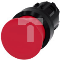 Przycisk grzybkowy 22mm okrągły tworzywo czerwony 30mm z samopowrotem 3SU1000-1AD20-0AA0