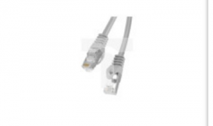 Kabel krosowy patchcord F/UTP kat.6 0,5m szary