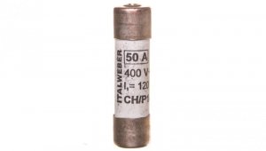 Wkładka bezpiecznikowa cylindryczna 14x51mm 50A gG 400V CH14/P /z wybijakiem/ 006711020 /10szt./