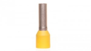 Końcówka tulejkowa izolowana 6mm2 żółta długość 12mm 216-208 /100szt./