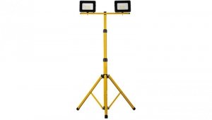 Projektor LED na statywie żółty 2x30W 2x2350lm IP65 6400K SL-S01