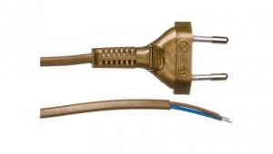 Przewód przyłączeniowy bez wyłącznika 190cm złoty SP-190/2X0,5/-ZLO YNS10000441