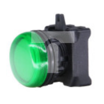 Światło kontrolne – reflektor, kolor: Zielony, otwór: 22.5mm, IP65, Montaż panelowy
